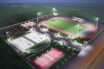 體育場照明裝飾應用